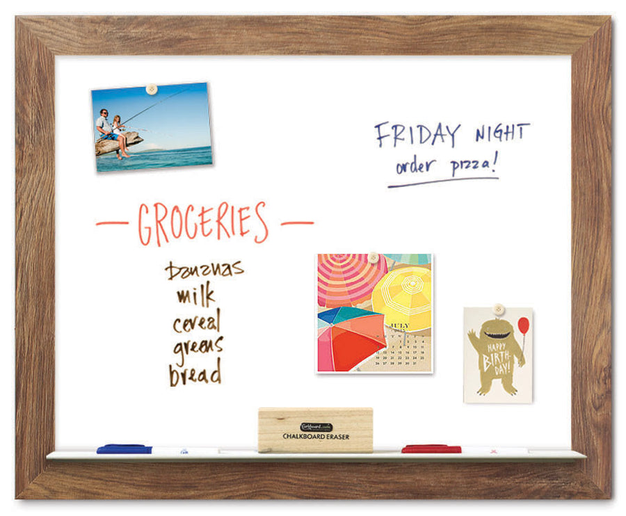 30" x 24" Dry Erase Board - Barnboard Frame